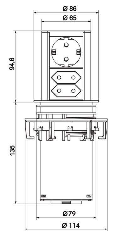 Размеры встраиваемой розетки. Блок розеток Bachmann Elevator 928.002. Выдвижная розетка Bachmann Elevator 928.003. Блок розеток Bachmann Elevator. Выдвижной розеточный блок на 2 розетки.