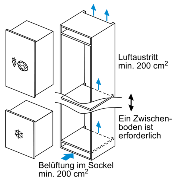 Siemens - iQ500 Einbau-Gefrierschrank GI11VAD40 | Einbau ...